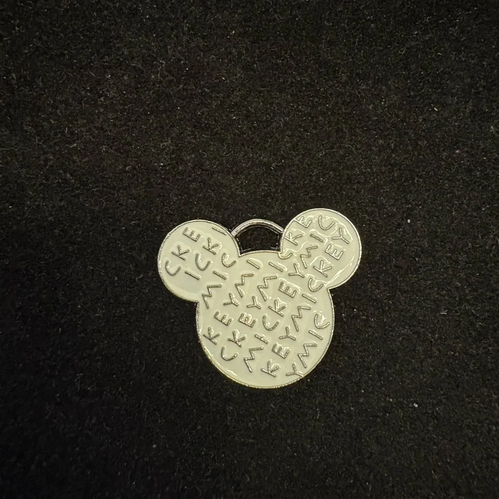 Red “Mickey”Mouse Pendant Necklace